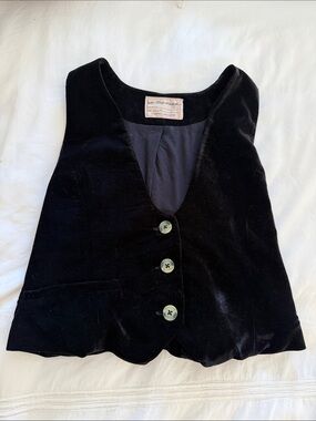 We The Free Black Velvet Vest